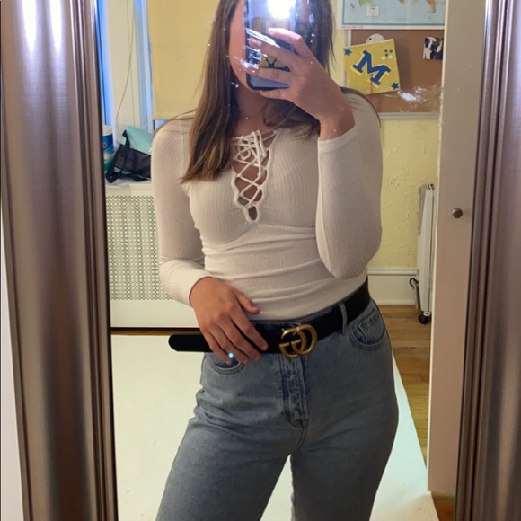 NW Urban Outfitters lace up top - Picture 2 of 2